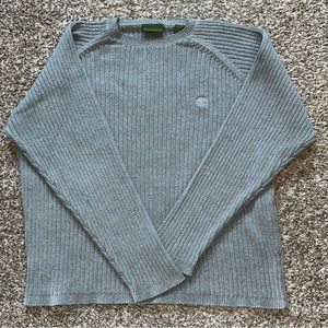 Grey ribbed Timberland sweater